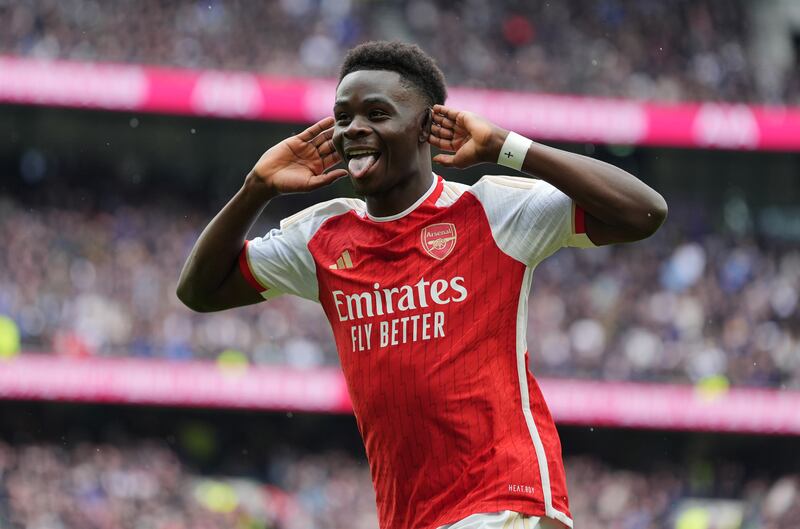 Bukayo Saka scored a superb second goal for Arsenal