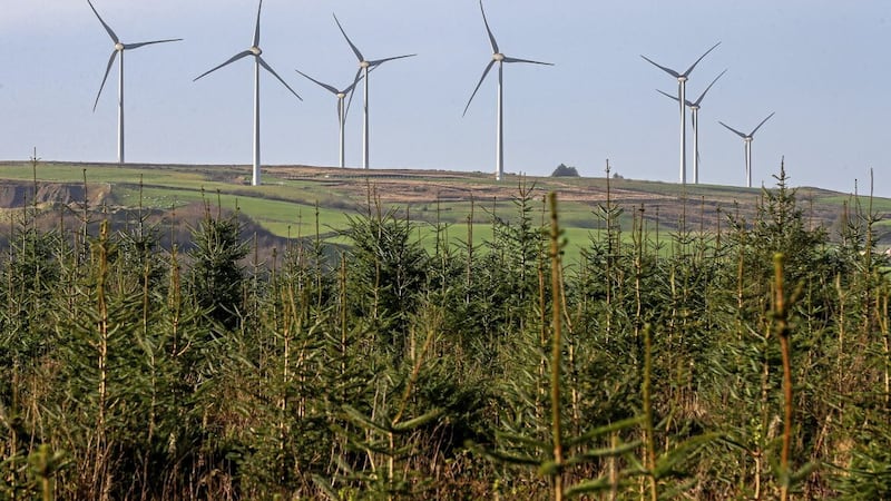 A wind farm near Carrickmore in Co Tyrone. Picture: Mal McCann 