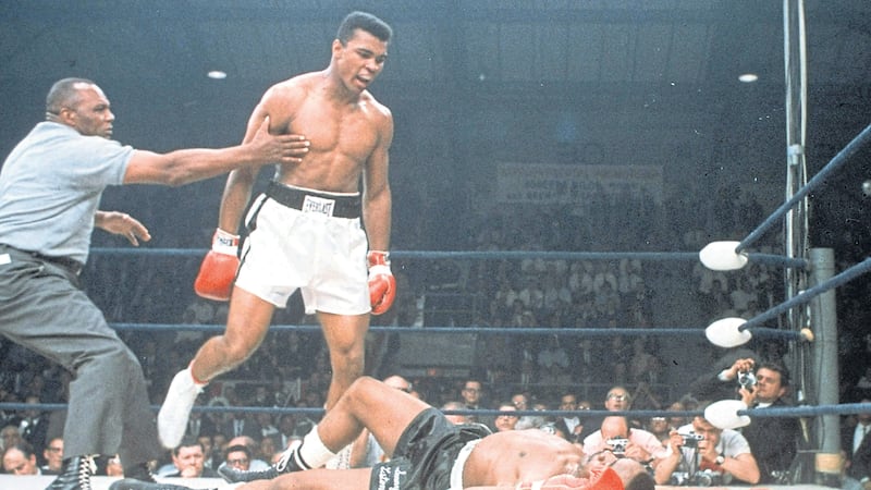 &nbsp;CHAMPION: Muhammed Ali &ndash; then a 22-year-old Cassius Clay &ndash; becomes the world heavyweight champion after a stunning defeat of Sonny Liston in Miami<br />Picture by PA