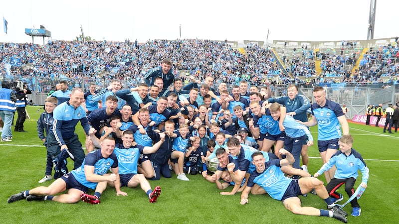 Dublin celebrate their All-Ireland SFC Final victory over Kerry. 