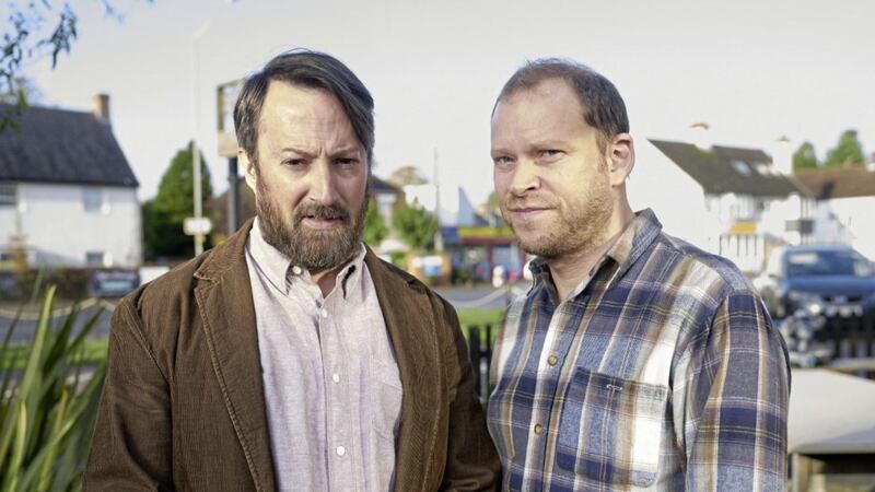David Mitchell and Robert Webb play feuding foster brothers Stephen and Andrew in Back 