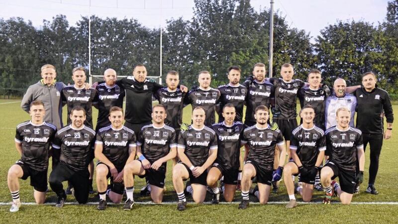 The 2019 Ardoyne Kickhams team that are aiming to win a Junior Championship tomorrow afternoon 