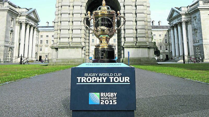 If Ireland are to get their hands on the Webb Ellis Cup (seen here in the courtyard of Trinity College in Dublin), they&#39;ll need to show collective responsibility 
