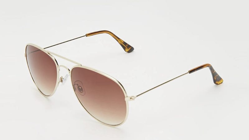 Dorothy Perkins Gold Aviator Sunglasses, Debenhams 