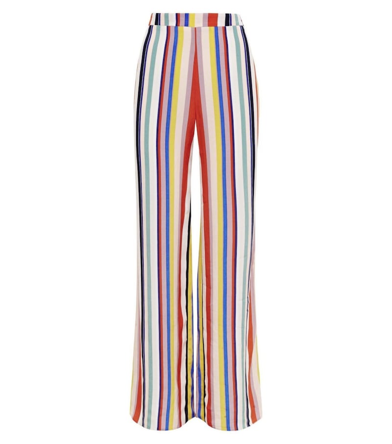 New Look Rainbow Stripe Wide Leg Trousers, &pound;24.99 