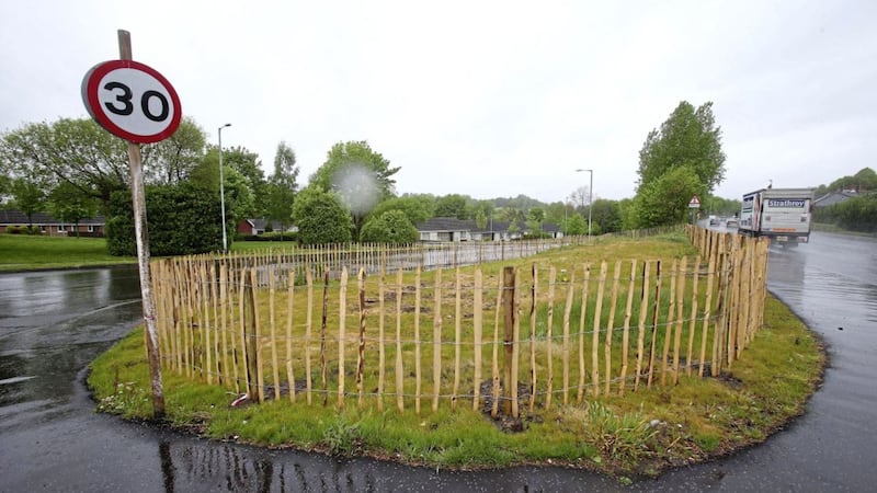 The fence at Milltown Hill cost around &pound;2,100. Picture by Mal McCann 