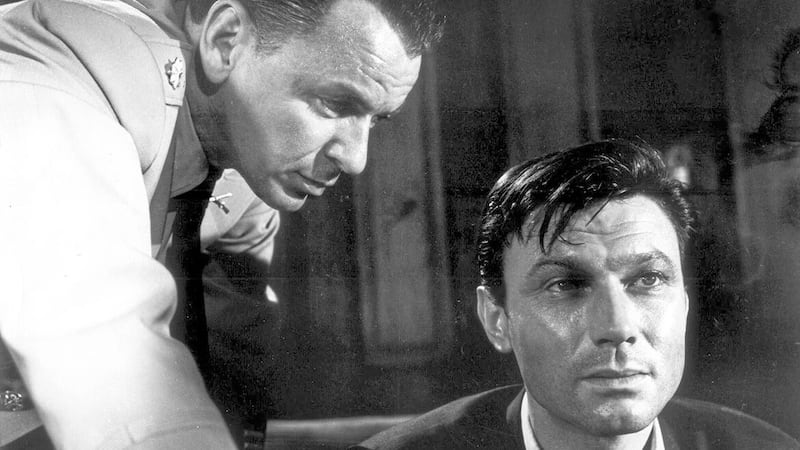 Frank Sinatra and Laurence Harvey in The Manchurian Candidate 