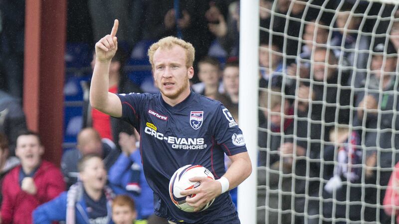 Liam Boyce scored a 10-minute hat-trick for Ross County on Tuesday night &nbsp;