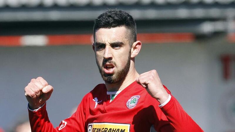 Joe Gormley scored 40 goals in all competitions for Cliftonville last season&nbsp;