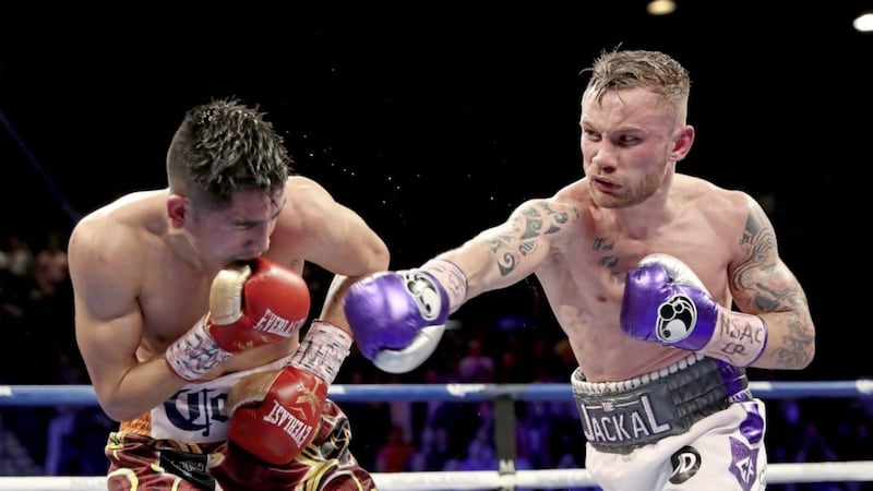 Former two-weight world champion Carl Frampton confirmed yesterday that his next fight will be back in Belfast on July 29 