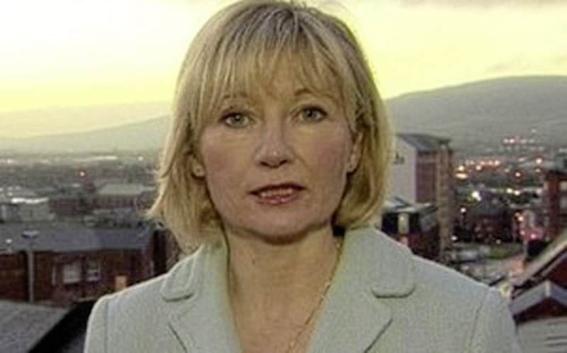 Martina Purdy in her days as a political reporter for BBC NI 