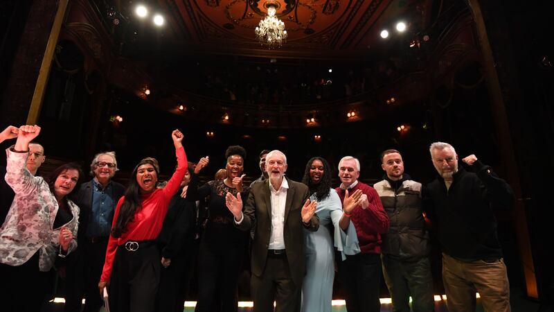The celebrity figures were in east London at the unveiling of Labour’s arts manifesto.