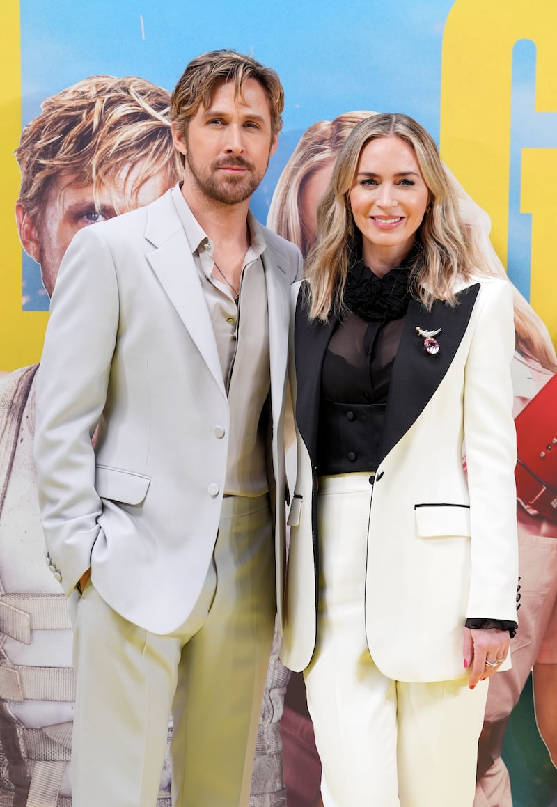 Ryan Gosling and Emily Blunt at the special screening of The Fall Guy in London