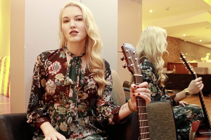 Ashley Campbell: &quot;My single A New Year is an upbeat, optimistic song and I think it's going pretty well as people seem to really like it&quot; Picture: Matt Bohill