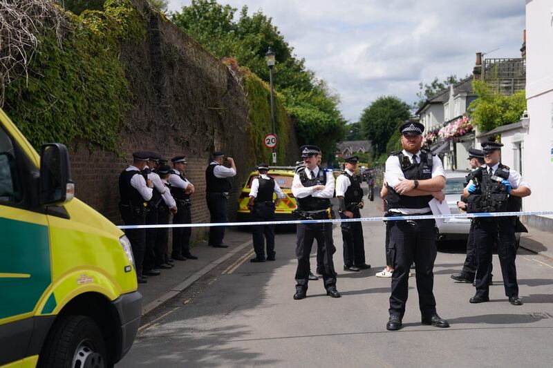 Police have cordoned off a wide area around The Study Preparatory School in Wimbledon, south London (Victoria Jones/PA)