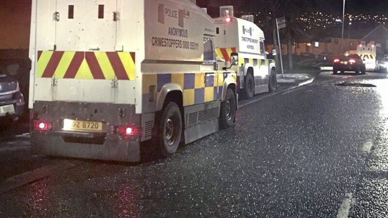 Police at scene of two the paramilitary-style attacks in the Ballymagroarty area of Derry. Picture by Margaret McLaughlin 