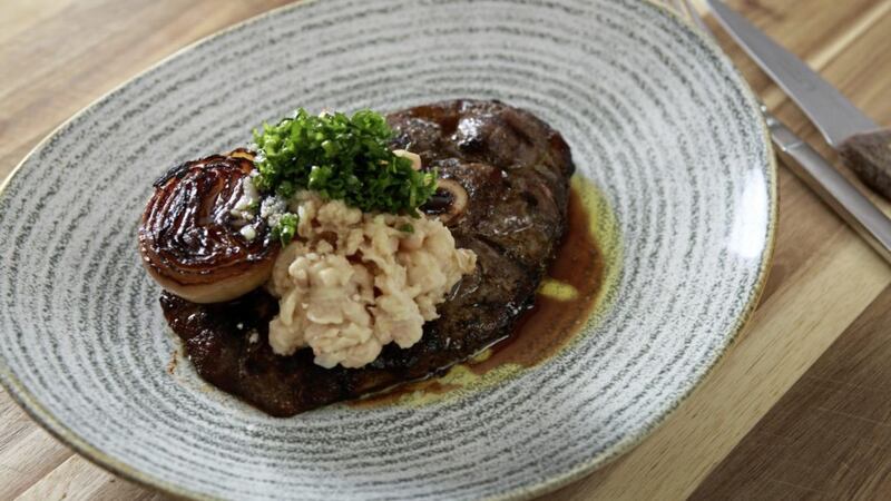 Lamb steak with a white bean champ &ndash; quick and delicious 