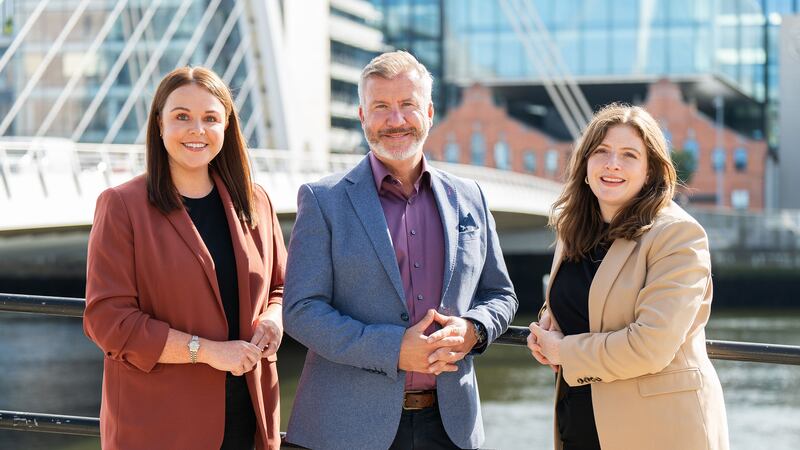 L-R: Expleo's Rebecca Keenan, global head of intelligent automation; Rob McConnell, director of solutions; and Clara Talbot, marketing manager