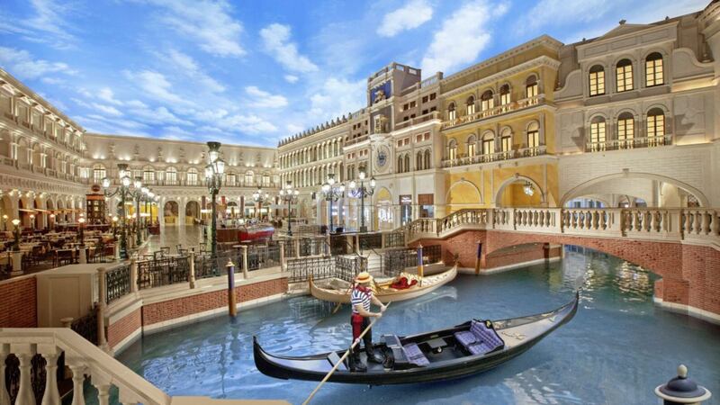 The Grand Canal at The Venetian in Las Vegas 