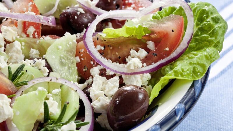 A Greek salad isn&#39;t only delicious but good for your dental health... 