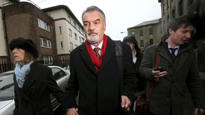 Ian Bailey leaves the Four Courts in Dublin in March 2015 after he lost a long-running lawsuit against allegations that Garda detectives tried to frame him for the murder of Sophie Toscan du Plantier 