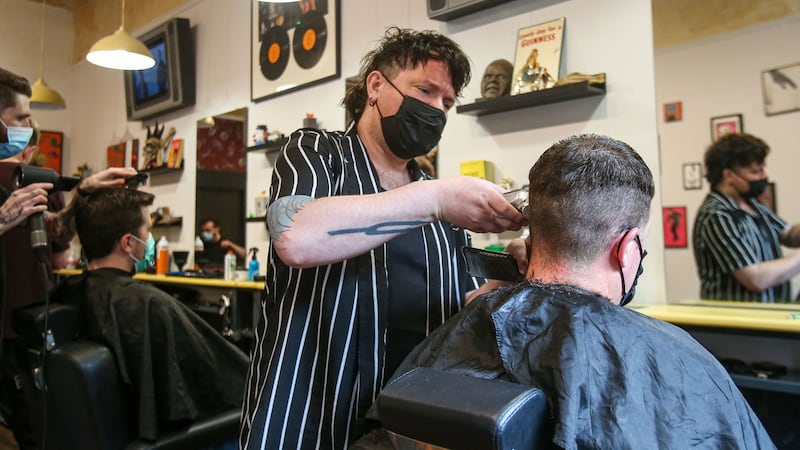From Monday, close contact services, such as hairdressers, will be able to accept walk-in customers. Picture by Damien Storan/PA Wire