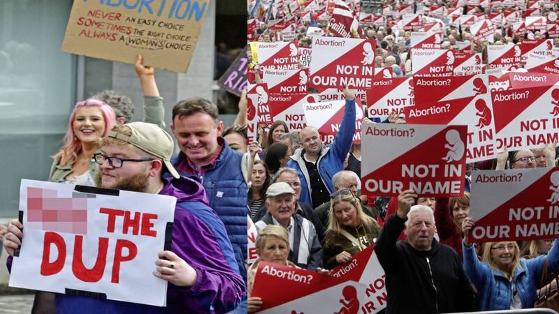 Abortion is a hugely emotive issue in Northern Ireland with pro and anti-abortion groups staging rallies in recent months. 