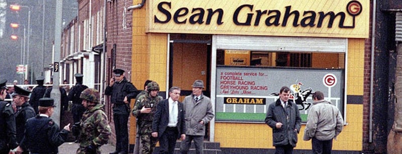 Five people were shot dead at Sean Graham bookmakers in 1992 