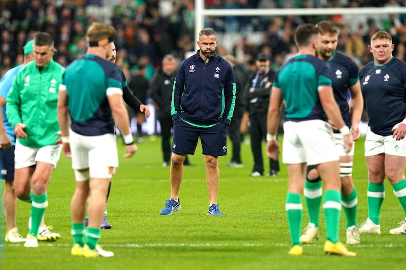 Ireland head coach Andy Farrell will begin building for the future