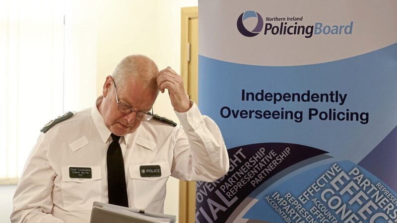 Chief Constable Simon Byrne following an emergency Policing Board meeting called in the wake of the PSNI data breach. The Policing Board has both governance and management responsibilities &ndash; a recipe for disaster. Picture by Mal McCann 