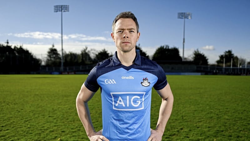 Dublin footballer Dean Rock pictured at the Dublin GAA Season Launch with AIG. To celebrate their 10th year of the sponsorship, AIG announced a 15 per cent car insurance discount, aimed at Dublin GAA supporters. Photo by Ramsey Cardy/Sportsfile 