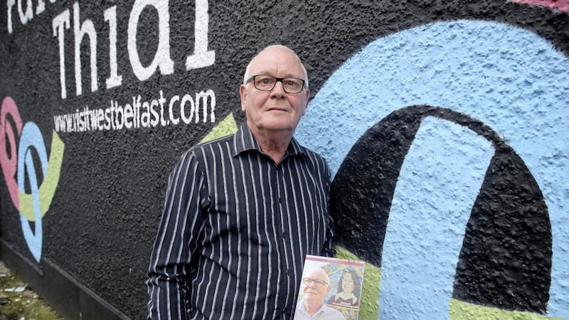 Jake Mac Siacais at the launch of his autobiography in west Belfast. Picture by Mal McCann. 