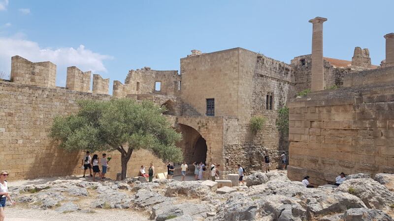  The ruins of the Castle of the Knights of St John at the acropolis