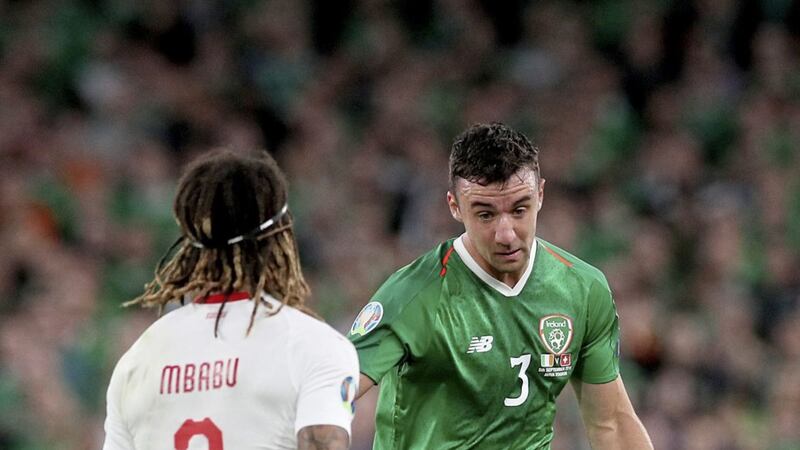 Republic of Ireland&#39;s Enda Stevens is expected to be restored to the defence after missing the Georgia game 