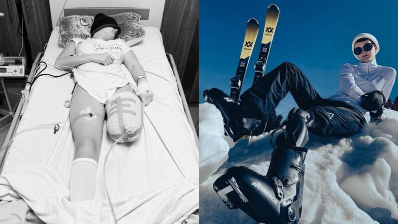 A girl who had a leg amputated at 13 after her sore knee turned out to be cancer said she wants to share her motto – “I’m not what happened to me, I’m what I choose to become” – after skiing in Bulgaria, playing football for England and performing at Eurovision with Sam Ryder (Collect/PA Real Life)