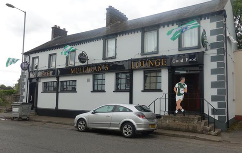 Mulligan's bar in Newtownbutler ready for the big match. Picture: Caroline Conlon&nbsp;
