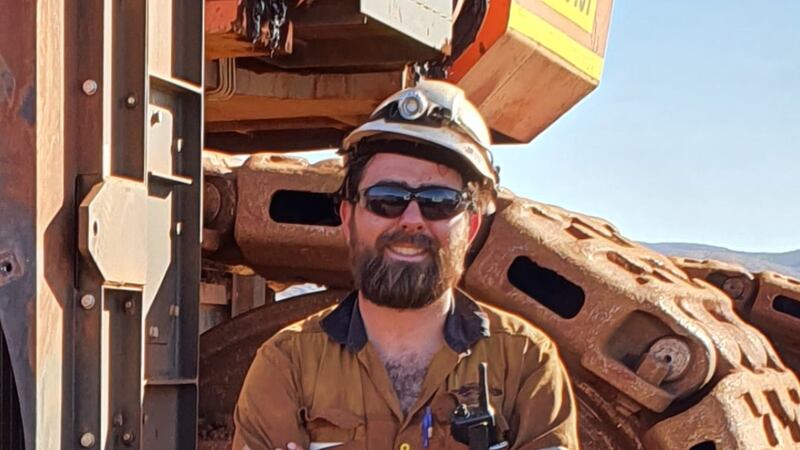 &nbsp;James Donnelly from Co Tyrone works at a mining site in Western Australia
