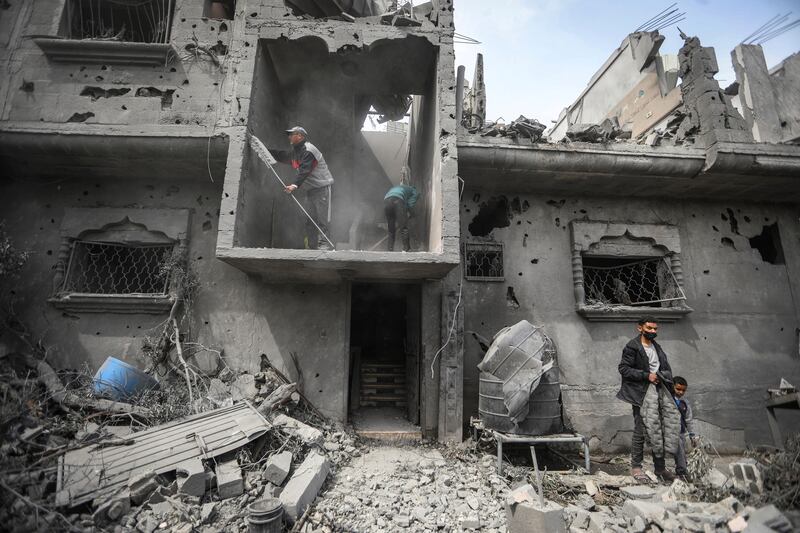 The war has been going on for nearly six months (Ismael Abu Dayyah/AP)