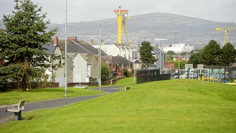 Bloomfield Walkway in east Belfast has undergone landscaping works 