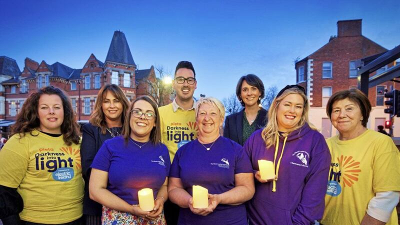 The Darkness into Light Clogher Valley committee. On May 7, around 200,000 people around the world are expected to take part in Pieta&#39;s dawn walk to raise funds to fight suicide and self-harm. 