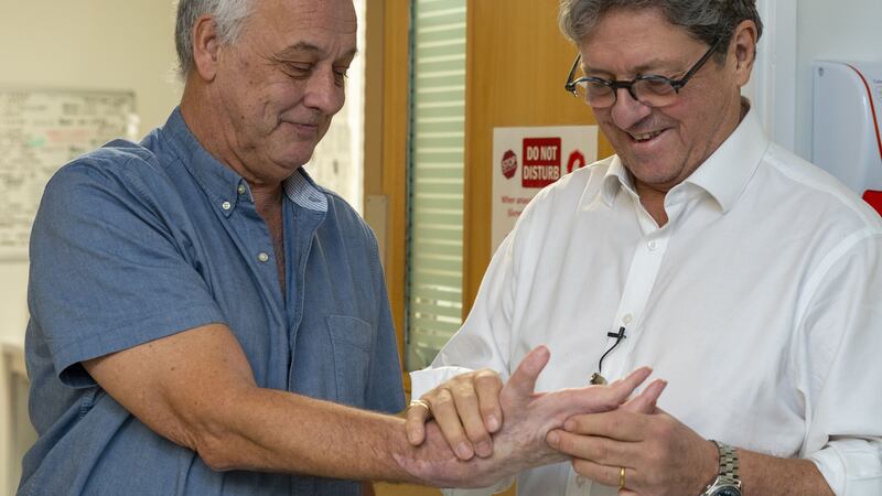 Mark Cahill received his new right hand in a procedure on Boxing Day 2012.