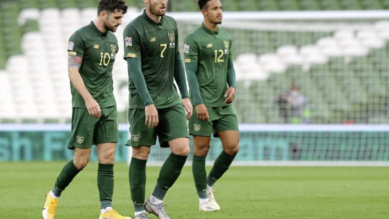 Republic of Ireland&#39;s Matt Doherty had the misfortune to miss the spot-kick that sent Slovakia through to next month&#39;s play-off final against Northern Ireland 